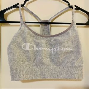 Grey gray Champion sports bra